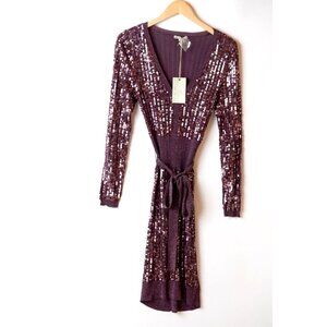 GUESS by Marciano Women's Size 3 Sequined Midi Cocktail Party Dress Bodycon NWT